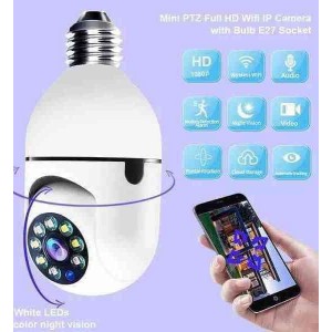 V380 PTZ WIFI IP Camera Dual Lens Bulb IP Night Vision Camera 
